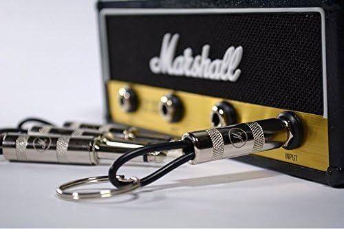 Guitar Amp Key Holder – Wall-Mounted Key Rack with 4 Guitar Plug Keychains