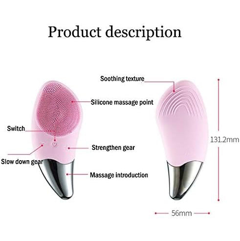 Ultrasonic Face Scrubber – Silicone Cleansing Brush for Deep Clean & Exfoliation