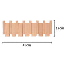 Wall-Mounted Folding Coat Hanger–  6 Wooden Hooks