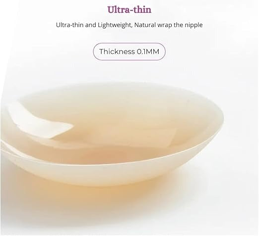 Ultra-Thin Invisible Nipple Covers – Reusable Silicone Breast Pads