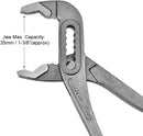 Adjustable Water Pump Pliers 12 Inch – Tongue & Groove Nickel-Plated with Non-Slip Handle