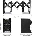 Adjustable Metal Bookshelf – Non-Slip Desk Organizer for Home or Office