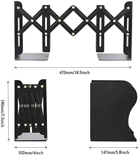 Adjustable Metal Bookshelf – Non-Slip Desk Organizer for Home or Office