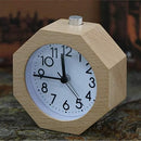 Wooden Analog Alarm Clock – Silent No-Tick Backlight Stylish Home Decor