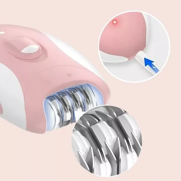 Electric Women's Epilator – Facial & Body Hair Remover for Bikini Legs Arms