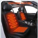 Universal Heated Car Seat Cushion – 12V Winter Seat Cover with Backrest Support