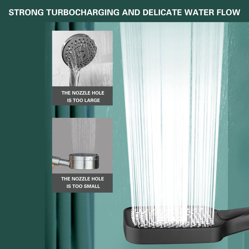 High Pressure Shower Head – 3 Modes 2M Hose Wall Bracket
