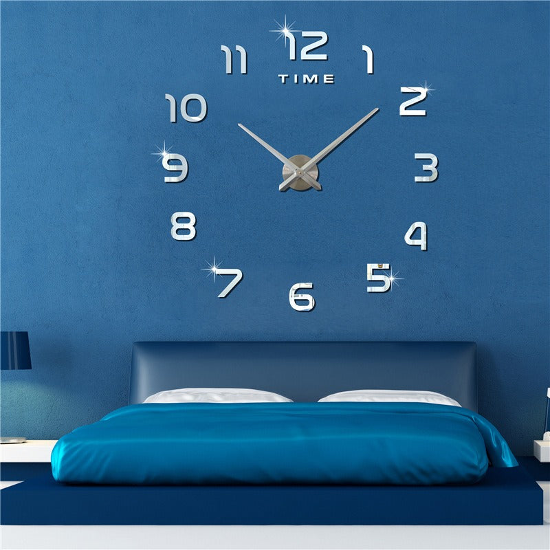 DIY 3D Wall Clock – Modern Acrylic Number Stickers Easy to Install Stylish Home Decor for Living Room