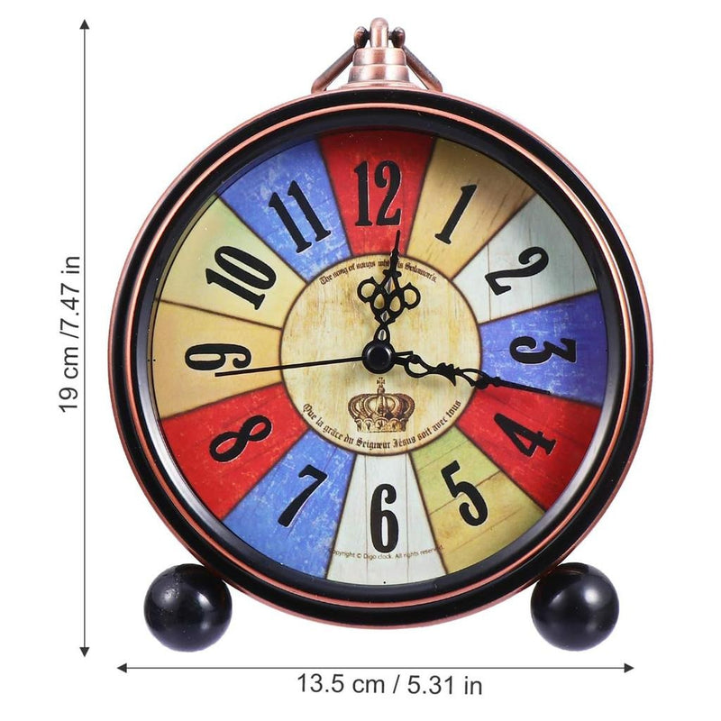 Classic European Design Clock – Silent Non-Ticking Quartz Desk Clock