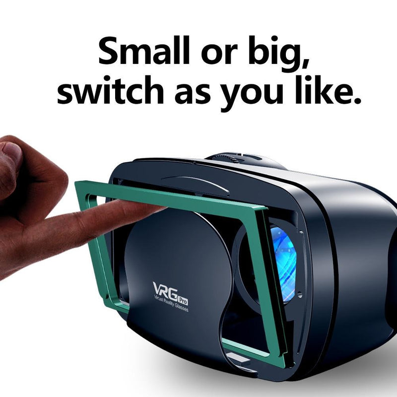3D VR Headset – VRG Pro with Remote Compatible with 5–7'' Smartphones