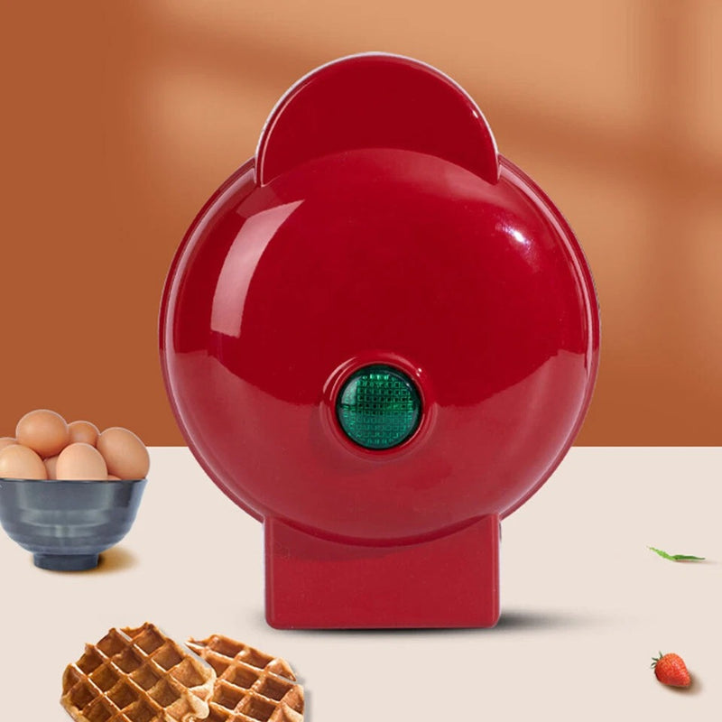 Mini Waffle Maker – 350W Snack & Bread Baking Machine