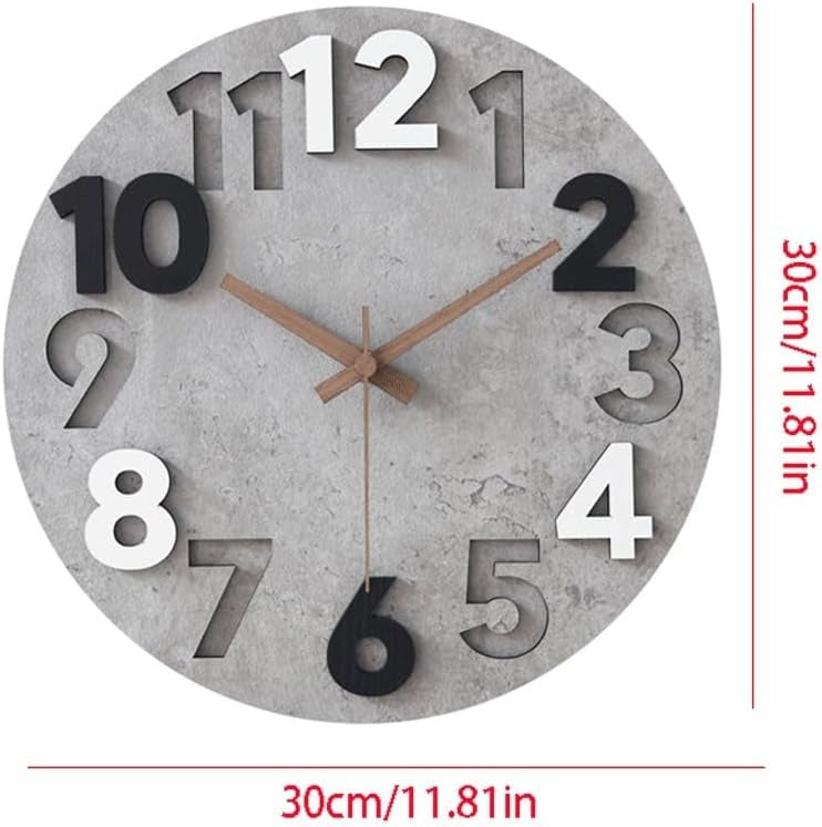 Modern Silent Wall Clock – Stylish Cutout Design for Every Room