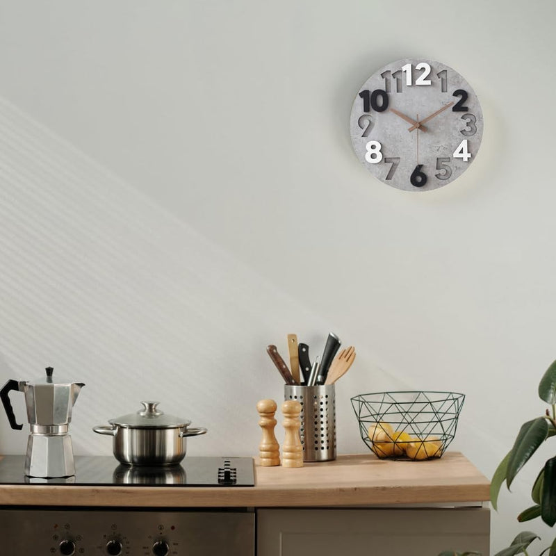Modern Silent Wall Clock – Stylish Cutout Design for Every Room