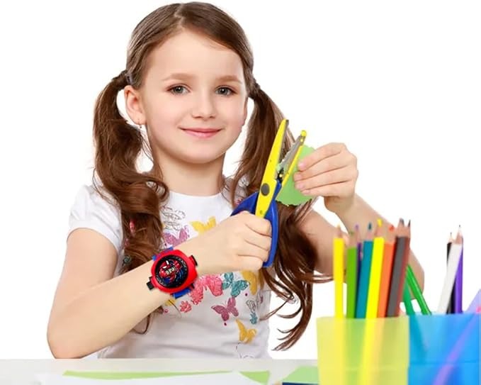 Spiderman Kids Digital Projector Watch – 3D Cartoon Projection Toy Wristwatch