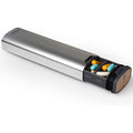 7-Day Pill Box - Stylish Aluminium & Wood Pill Organiser for Vitamins & Medication