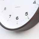 Solid Wood Silent Wall Clock – Minimalist Walnut Design for Living Room Office or Hotel Decor