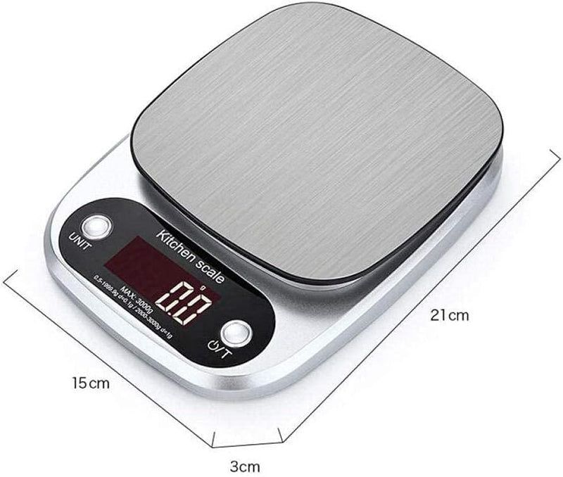 Mini Kitchen Scale – Stainless Steel High Precision 0.1g