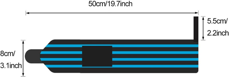 Compression Wrist Wraps – Elastic Wrist Support Brace for Weightlifting Pack of 2