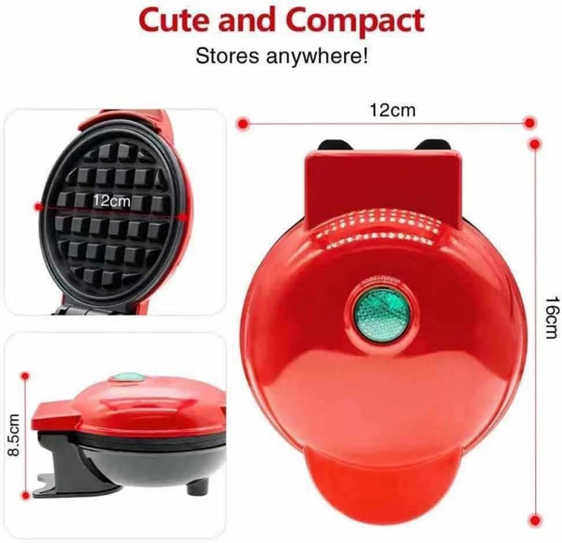 Mini Waffle Maker – 350W Snack & Bread Baking Machine
