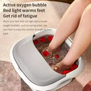 Foldable Foot Spa Bath Massager – Heated with Bubbles Vibration & Shiatsu Rollers