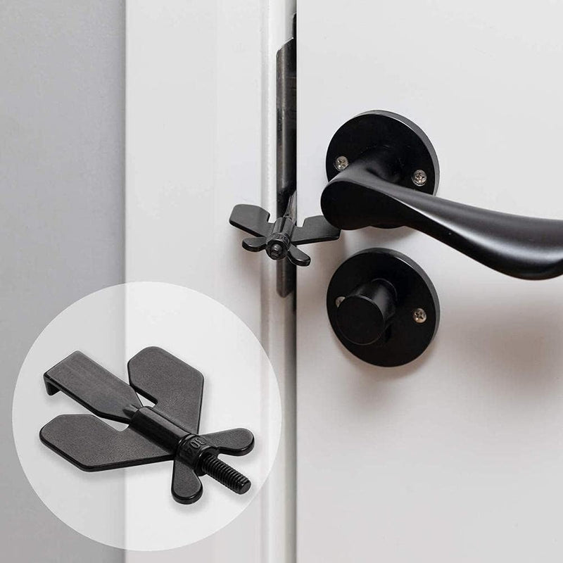Portable Door Lock for Travel 2 Pieces – Heavy Duty Inside Door Latch for Home Hotel & Dorm
