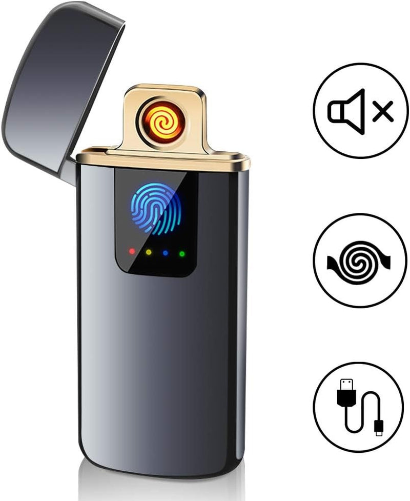 Smart USB Rechargeable Lighter – Touch Ignition & Windproof Design