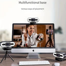 2K Webcam for PC – Adjustable FOV Zoom Privacy Cover USB Plug & Play