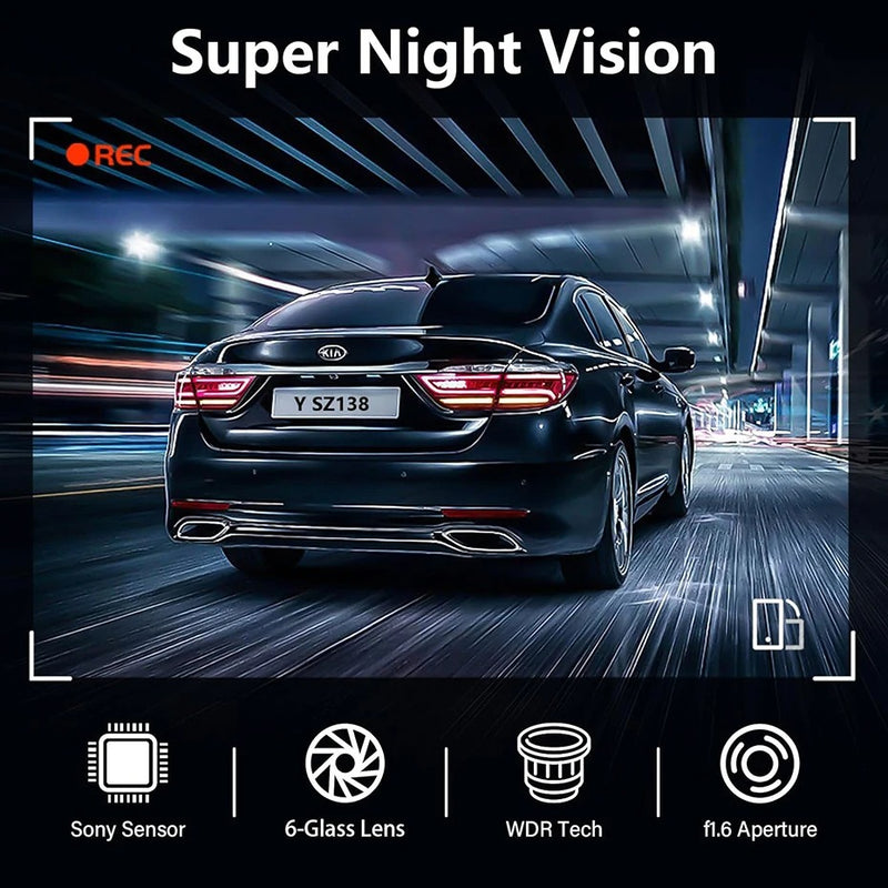 4K Wifi Dashcam with Night Vision