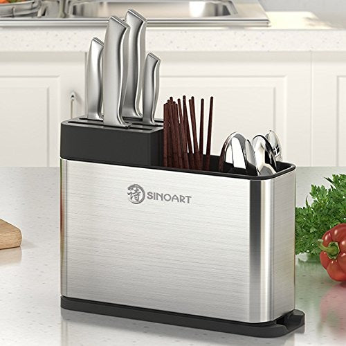 Multifonctions Stainless Steel Knife Block – Kitchen Utensil Organiser