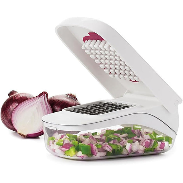 Quick Push Vegetable Chopper – Dicer & Cutter for Fruit & Veg