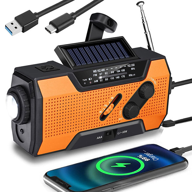 Solar Hand Crank Emergency Radio – AM/FM & Flashlight