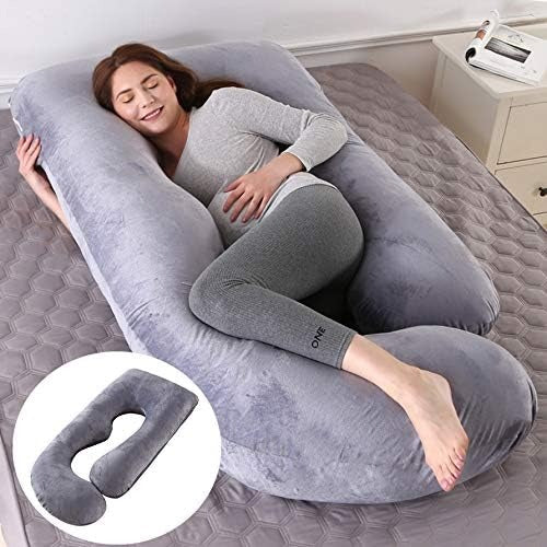 U-Shaped Maternity Pillow – Full Body Pregnancy Pillow with Belly Back Hip & Leg Support