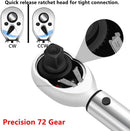 15PCS Torque Wrench Set – 1/4" Socket & Spanner Kit for Bike Repairs