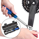 15PCS Torque Wrench Set – 1/4" Socket & Spanner Kit for Bike Repairs