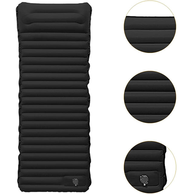 Ultralight Camping Air Mattress – Inflatable Sleeping Pad with Pump