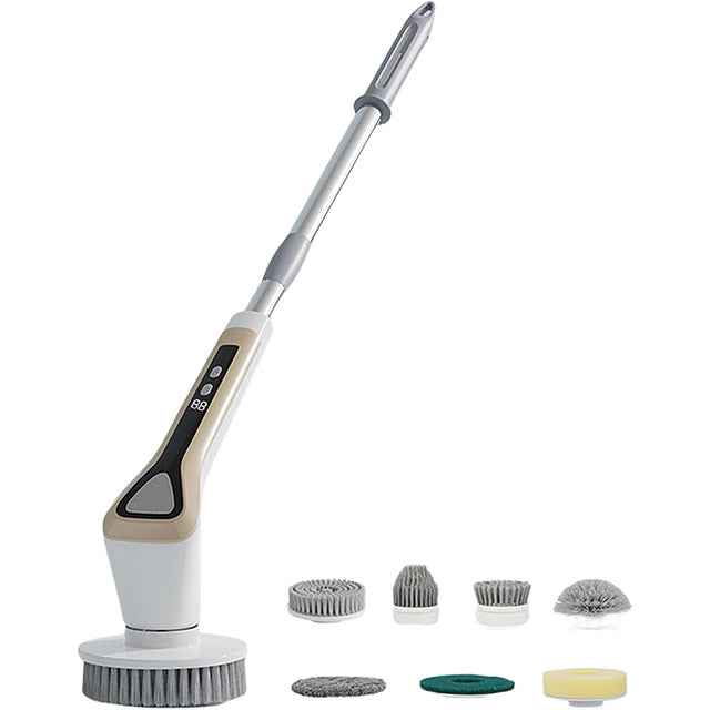 Cordless Electric Spin Scrubber – Waterproof Power Scrubber Beush with 2600mAh Battery