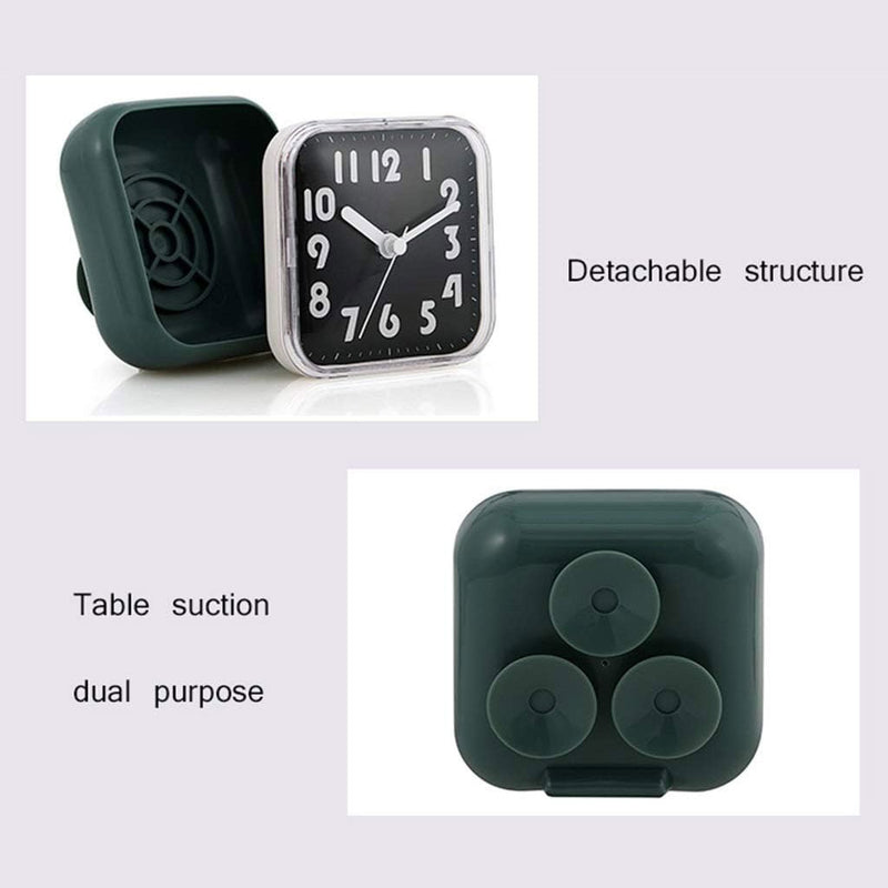 Waterproof Shower Clock – Silent Wall Clock with Suction Cup for Bathroom & Kitchen