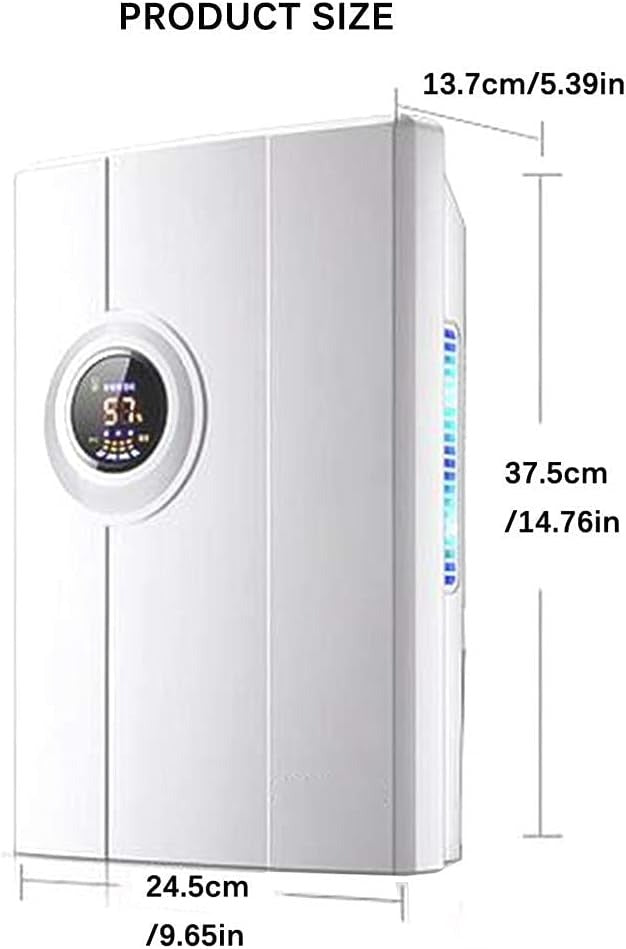 Smart Dehumidifier with Remote & LCD Display – 2.2L Quiet Home Air Purifier with Sleep Mode