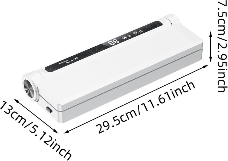 Automatic Food Vacuum Sealer – Dry & Wet Dual Use Digital Display Heat Sealing Machine