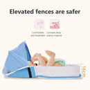 Cozy Baby Travel Cot with Toy – Soft Portable Bed with Mosquito Net