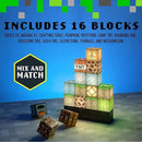 Minecraft Block Night Light – Officially Licensed 16 Rearrangeable LED Building Blocks