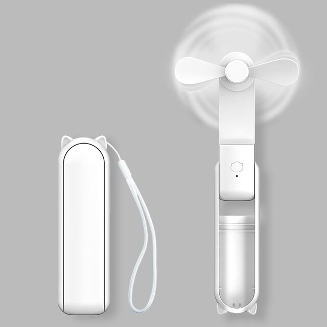 3-In-1 Rechargeable Portable Fan with Powerbank - Desk Outdoor and Indoor Use