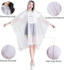 Adult EVA Waterproof Rain Poncho – Durable Cloak with Side Buckle