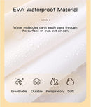 Adult EVA Waterproof Rain Poncho – Durable Cloak with Side Buckle