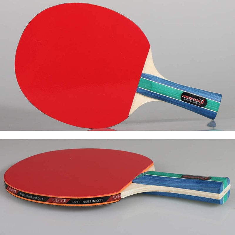 Table Tennis Racket Set – 4 Bats 8 Balls & Carry Bag Portable Ping Pong Kit for Home