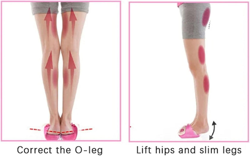 Foot Arch Trainer Toe Separator Slippers – Anti-Slip Leg Shaper & Massager