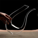 Crystal Wine Carafe – Hand-Blown Glass Decanter with Wide Base Wine Aerator & Breather