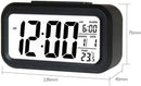 Cute Digital Alarm Clock – LCD Display with Temperature Nightlight & Snooze Perfect for Bedside Table