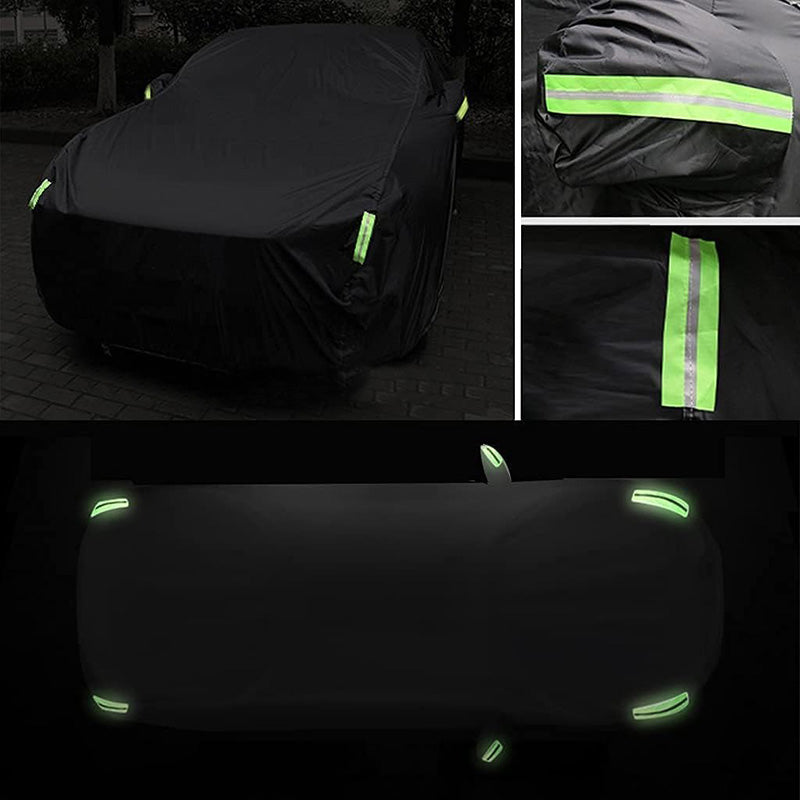 Waterproof Car Cover with Reflective Strips & UV Protection