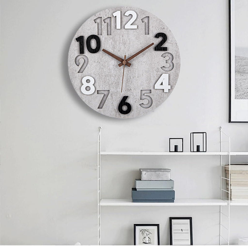 Modern Silent Wall Clock – Stylish Cutout Design for Every Room